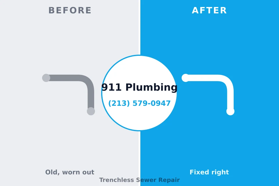 Before and after: plumbing repair West Glendive, MT